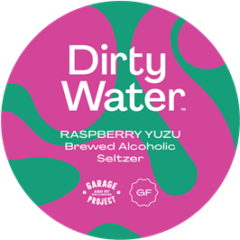 Garage Project Dirty Water Alcoholic Seltzer Raspberry 4.5% YUZU 50L